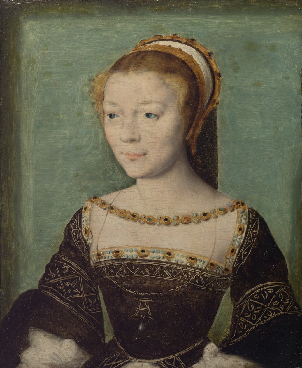 Anne de Pisseleu 1508-1576, Duchesse dEtampes, ca. 1535-40. av Corneille de Lyon