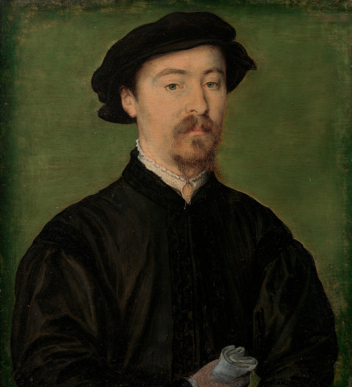 Portrett av en mann med hansker, 1540-45. av Corneille de Lyon