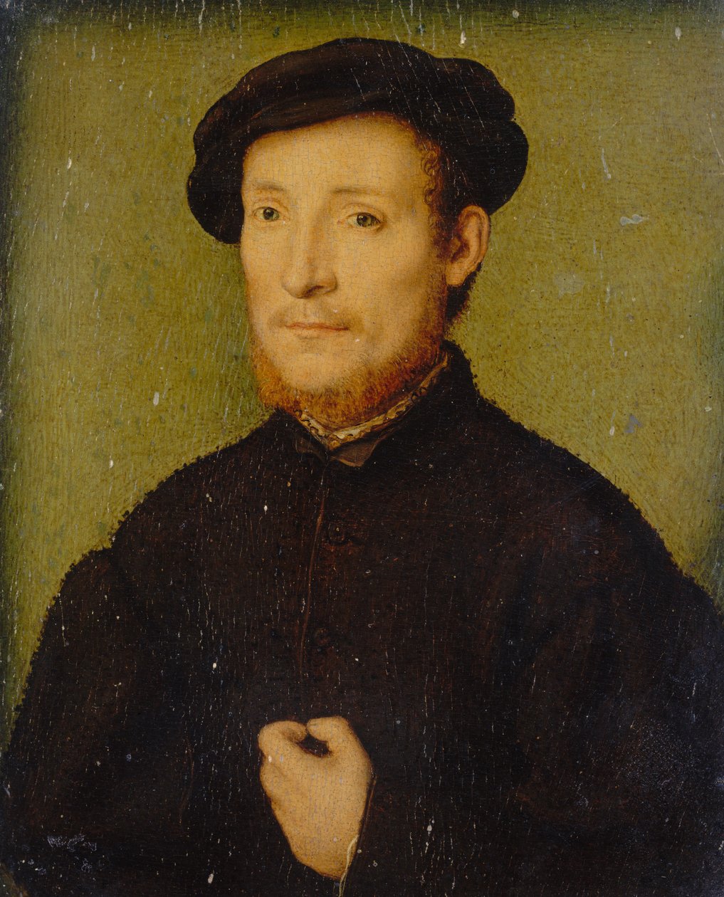 Portrett av en mann med hånden på brystet, 1540-45. av Corneille de Lyon
