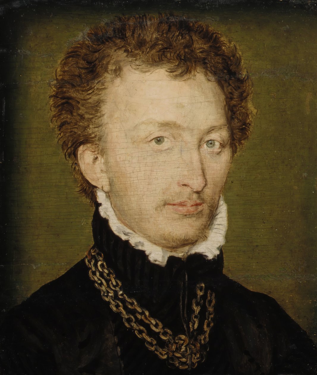 Portrett av en mann med gullkjede. av Corneille de Lyon