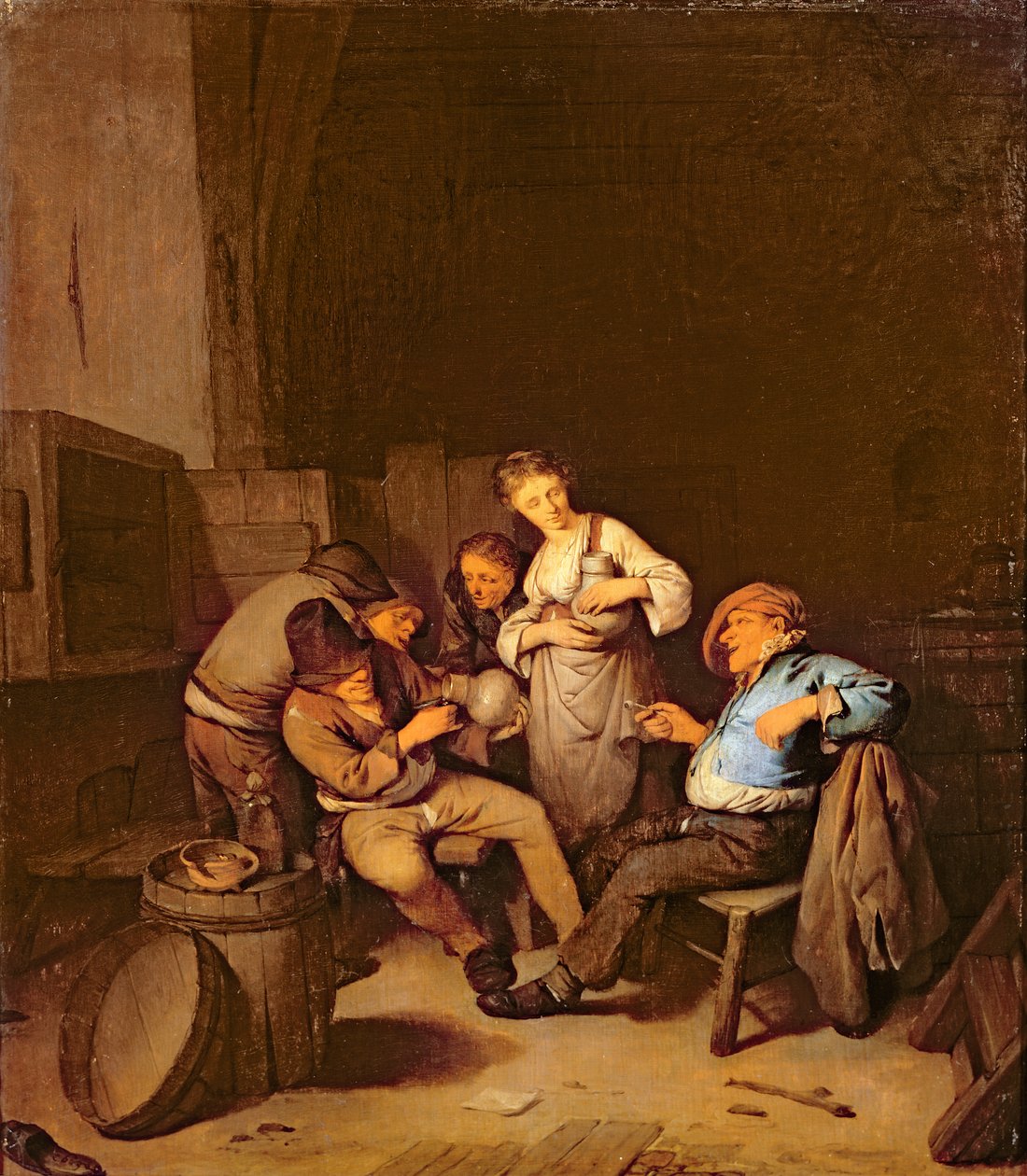 Interiør i en nederlandsk taverna av Cornelis Pietersz Bega