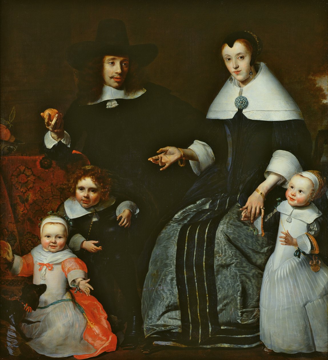 Familie portrett av Cornelis Bisschop