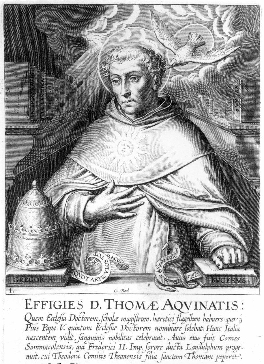 St. Thomas av Aquinas av Cornelis Boel