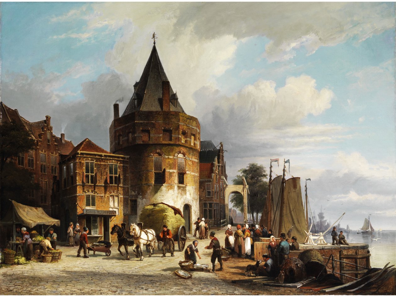 Den skrikende stormen i Amsterdam av Cornelis Christiaan Dommersen