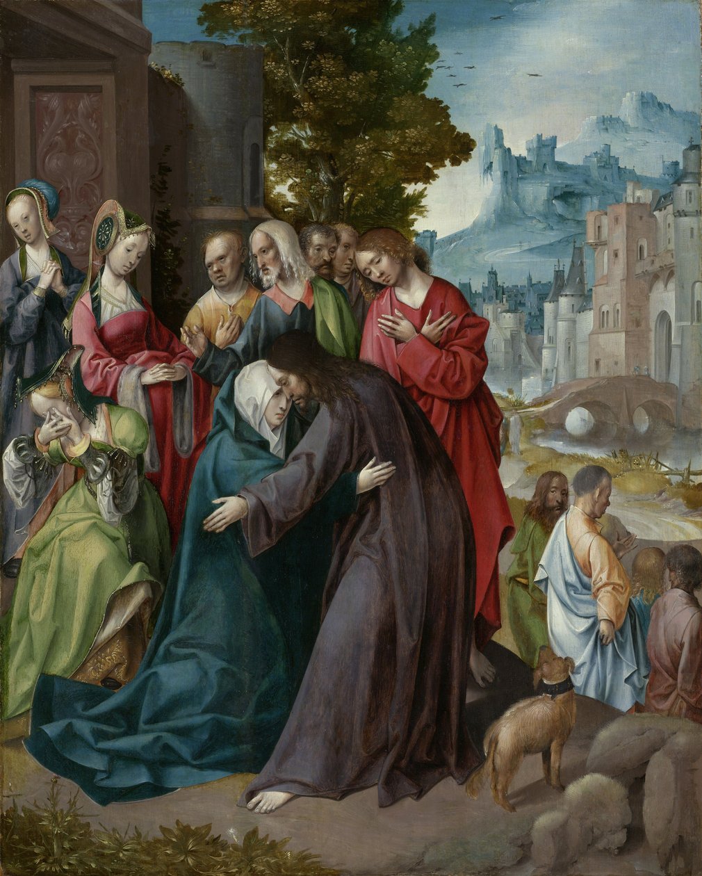 Kristus tar avskjed med sin mor, ca. 1515-20 av Cornelis Engebrechtsz