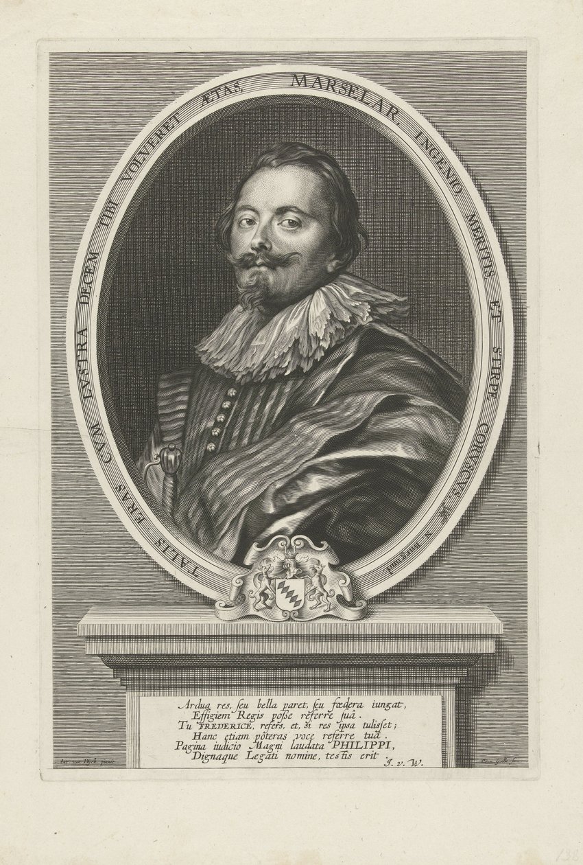 Portrett av Frederick av Marseilleer av Cornelis Galle the Elder