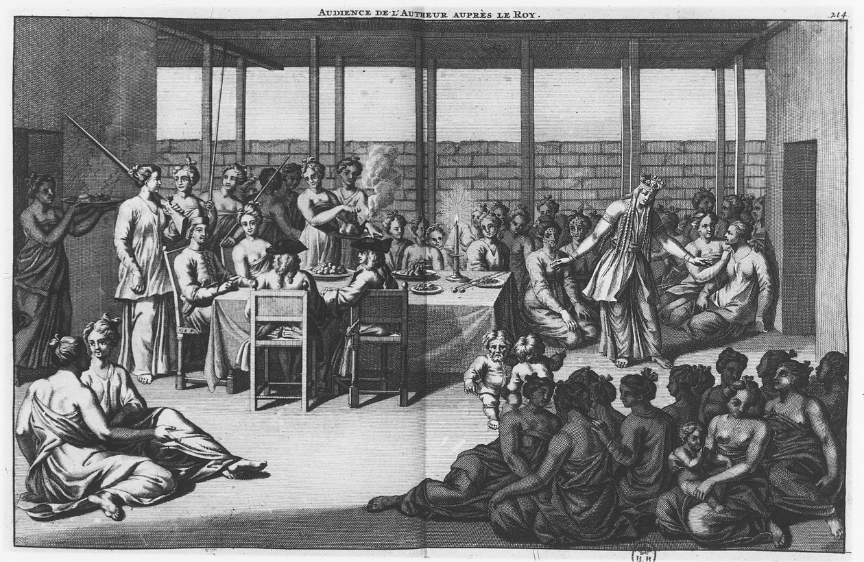 Publikum gitt av sultanen av Bantam til Cornelis de Bruijn av Cornelis de Bruyn