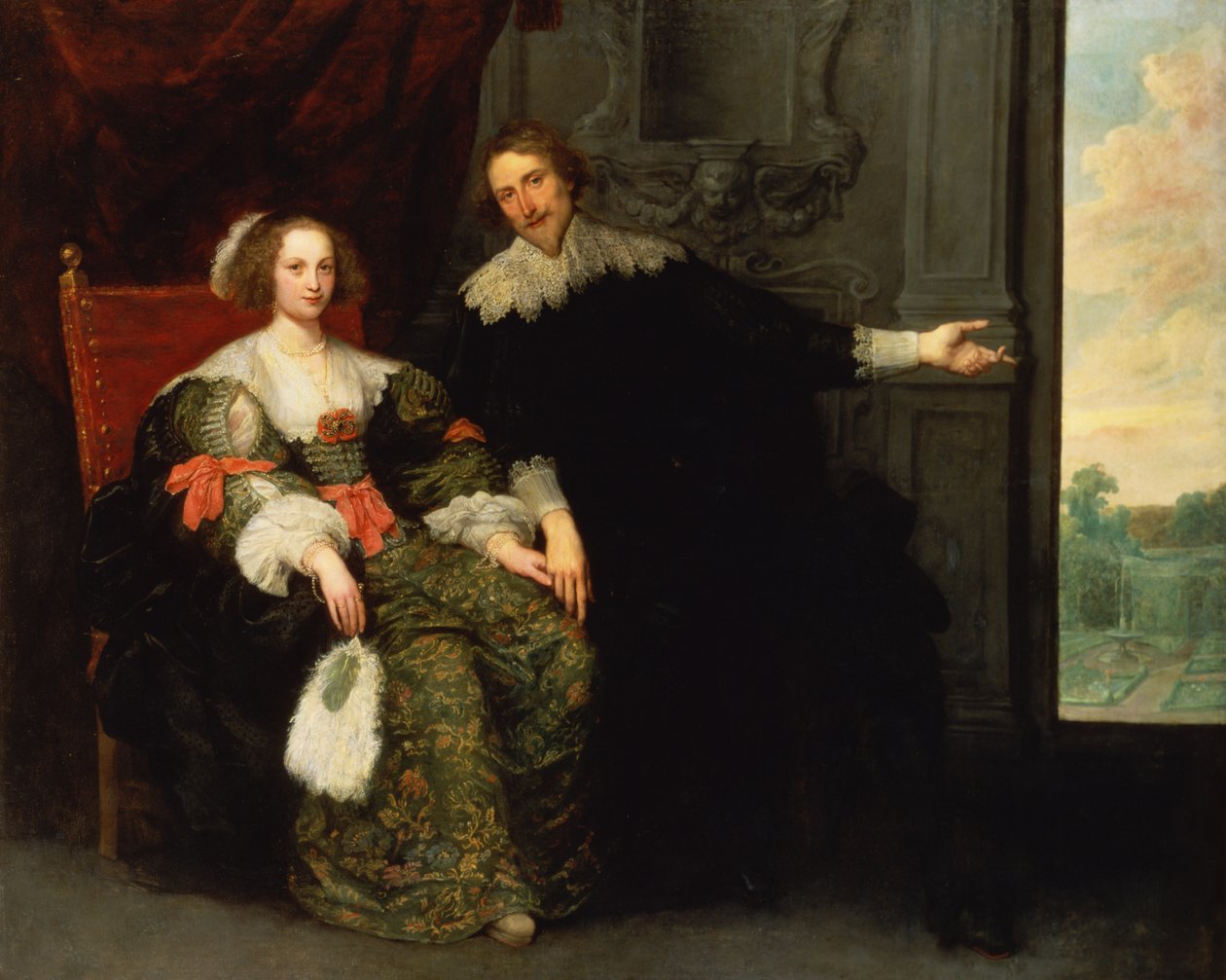 Portrett av en mann og hans kone av Cornelis de Vos