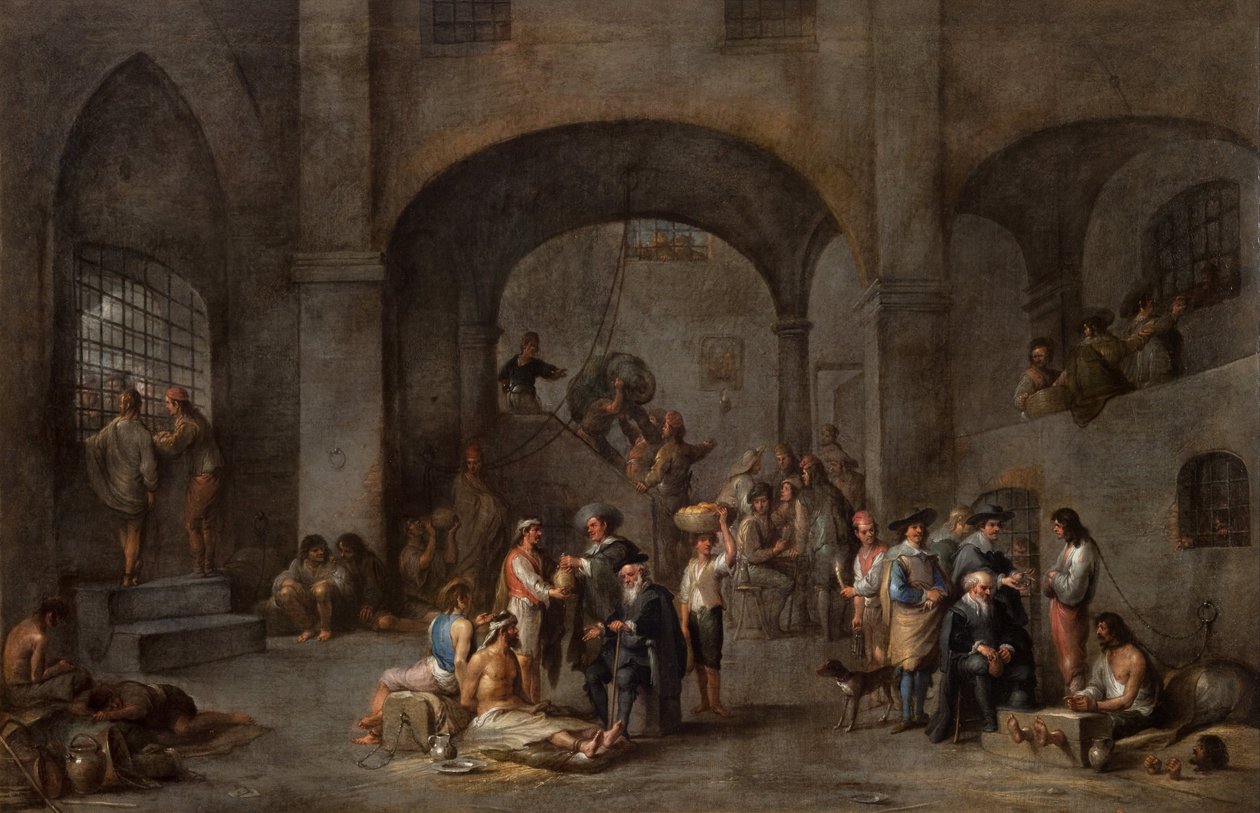 Å besøke de fengslede av Cornelis de Wael