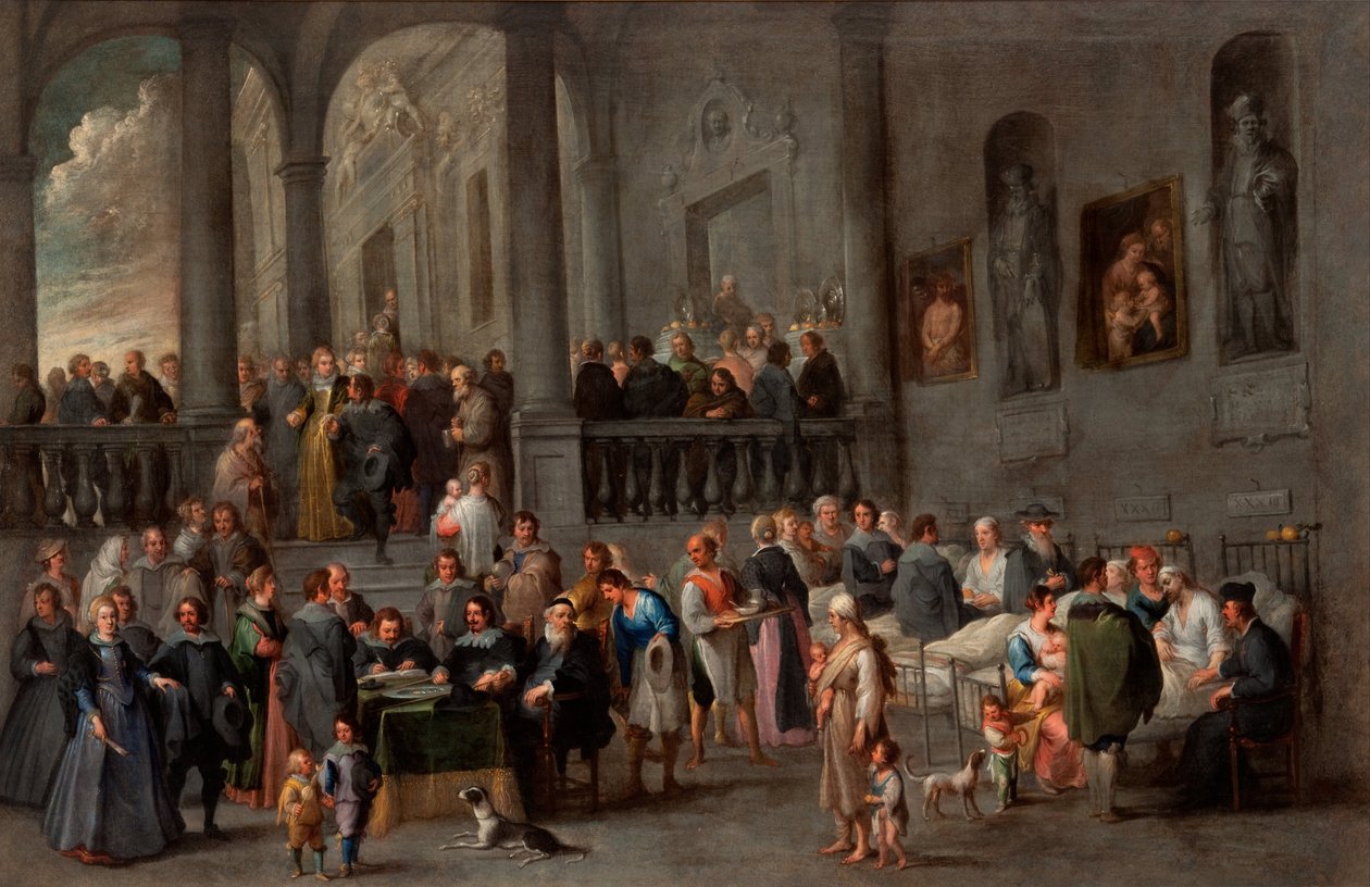 Besøk de syke av Cornelis de Wael