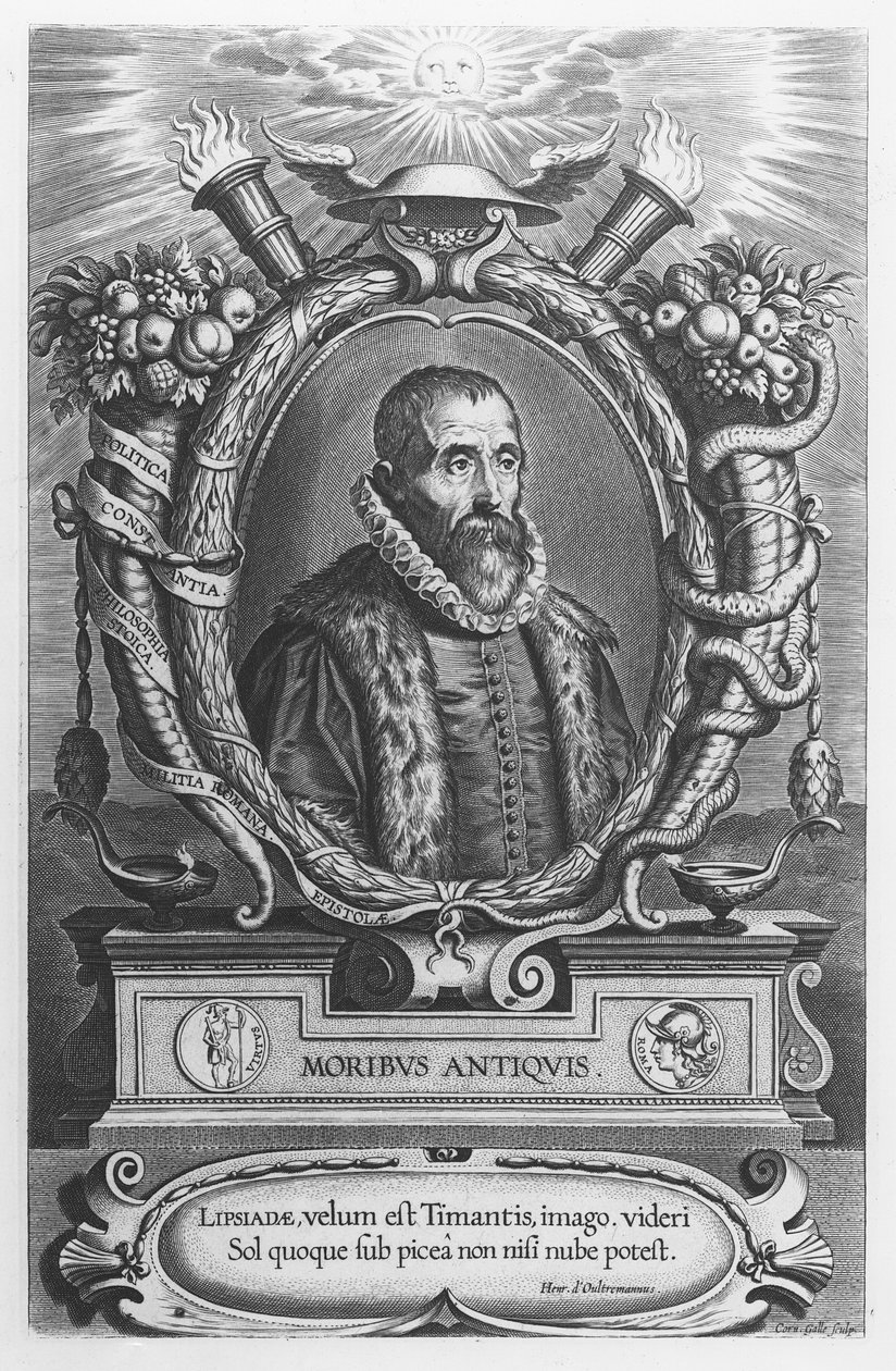 Portrett av Justus Lipsius av Cornelis Galle the Elder