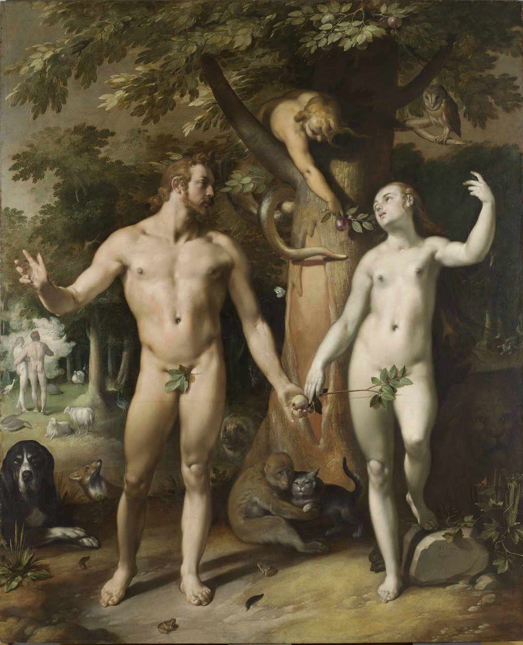 Menneskets fall av Cornelis van Haarlem
