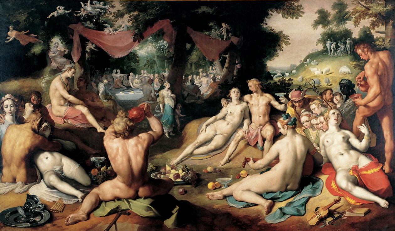 Bryllupet til Peleus og Thetis av Cornelis van Haarlem