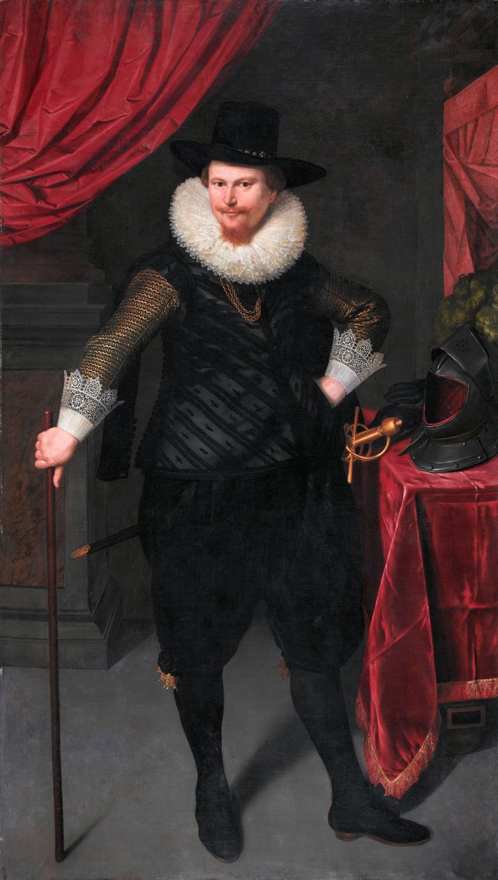 Portrett av Laurens Reael (1583-1637) av Cornelis van der Voort