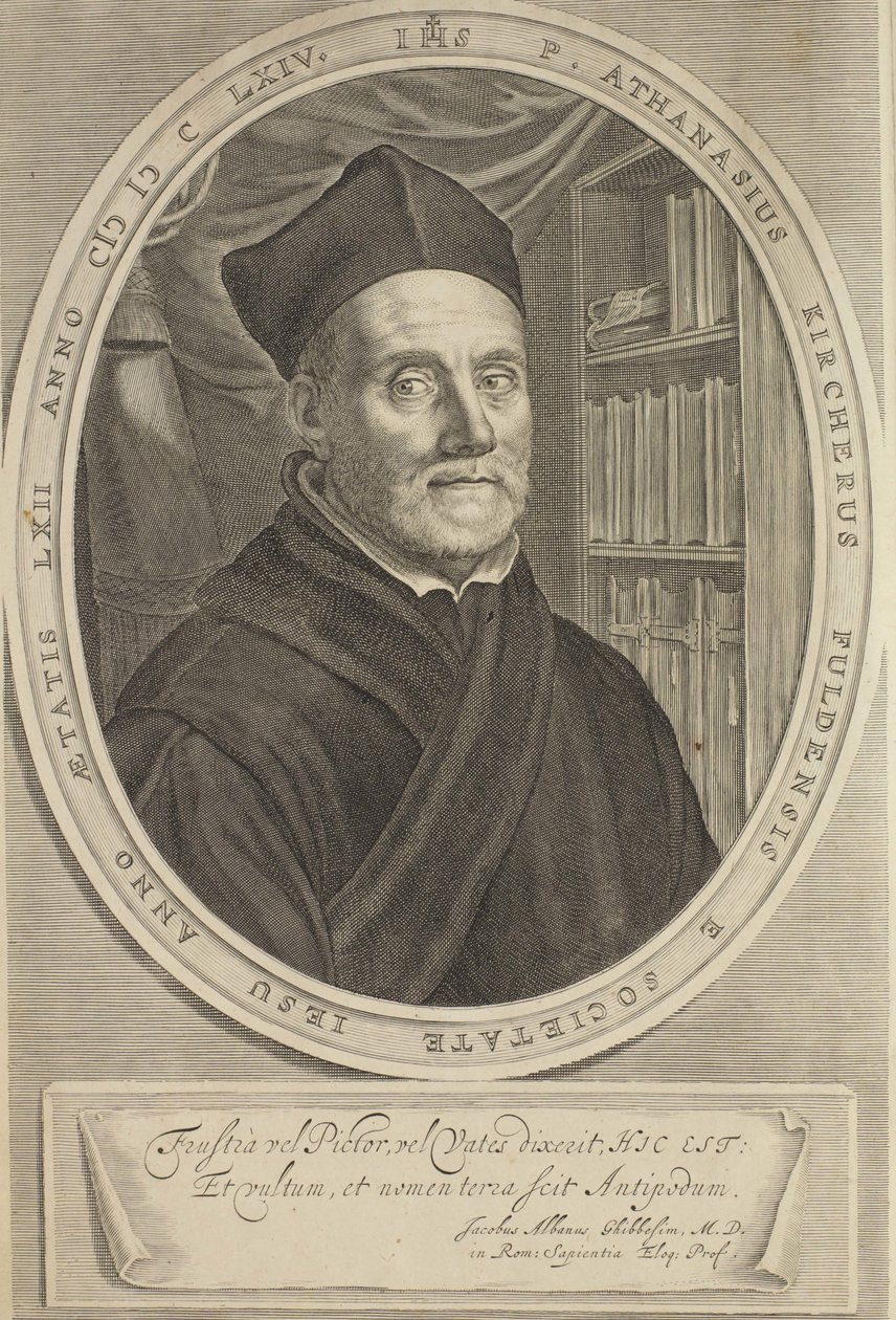 Portrett av Athanasius Kircher 1602-1680, 1664 av Cornelis Abrahamsz. Bloemaert II