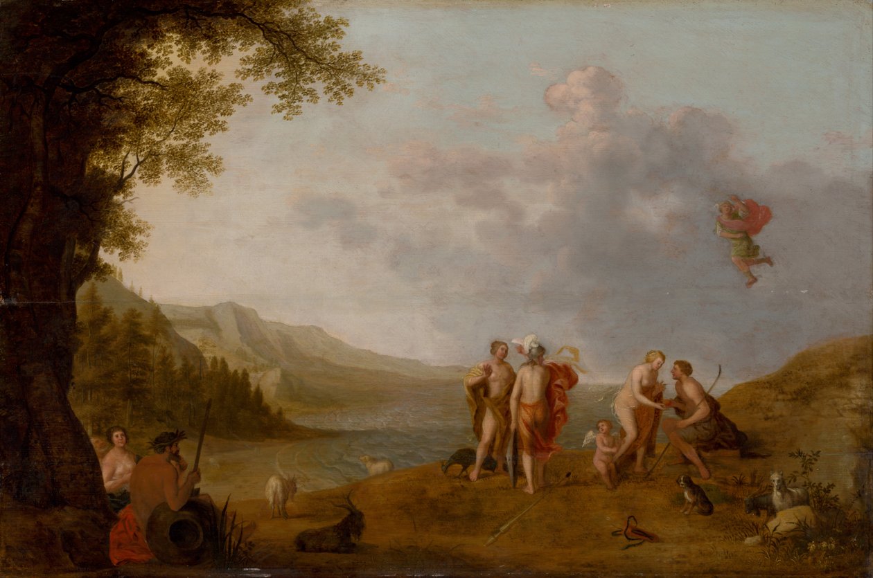 The Judgment of Paris, ca. 1650. av Cornelis Adamsz. Willaerts