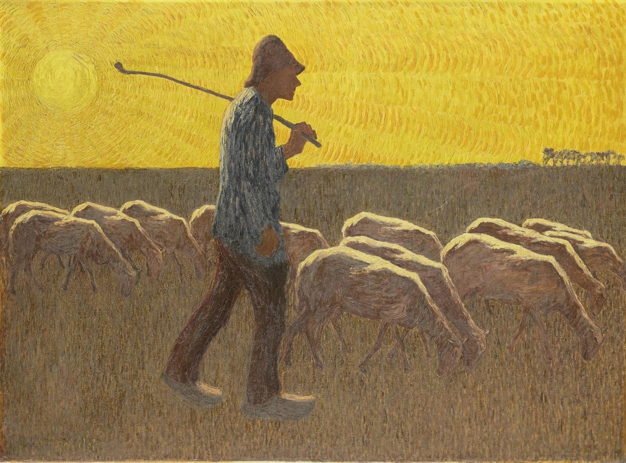 Hyrde med sauer av Cornelis Albert van Assendelft
