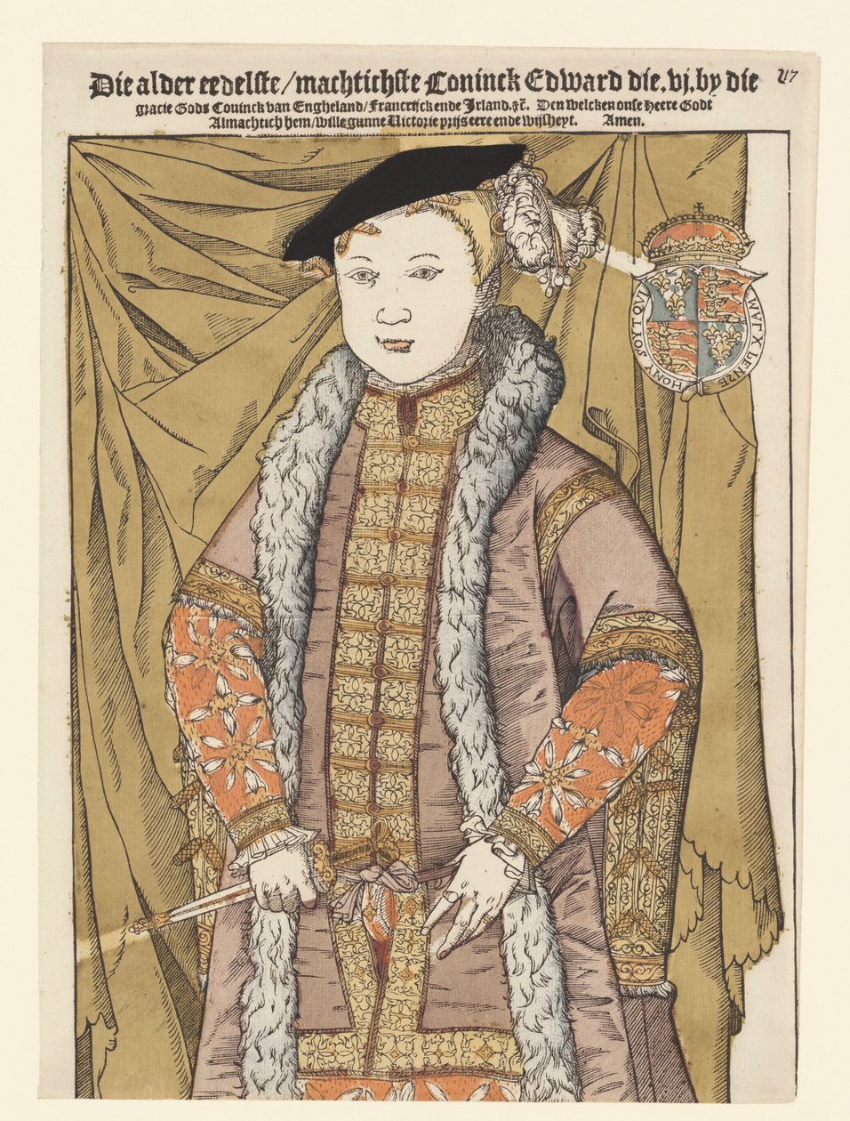 Portrett av Edward VI av England av Cornelis Anthonisz. (manner of)