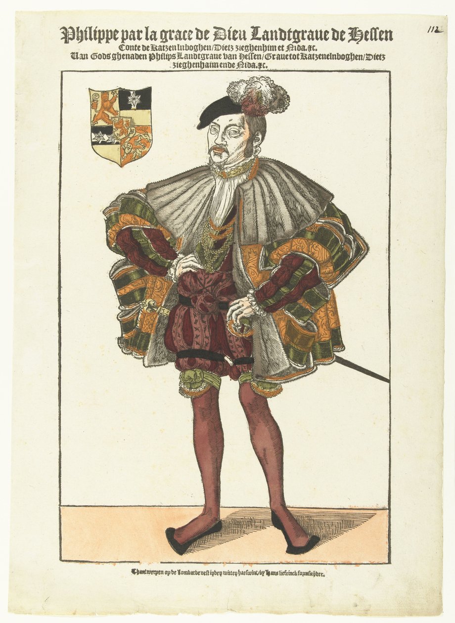 Portrett av Filip av Hessen av Cornelis Anthonisz. (manner of)