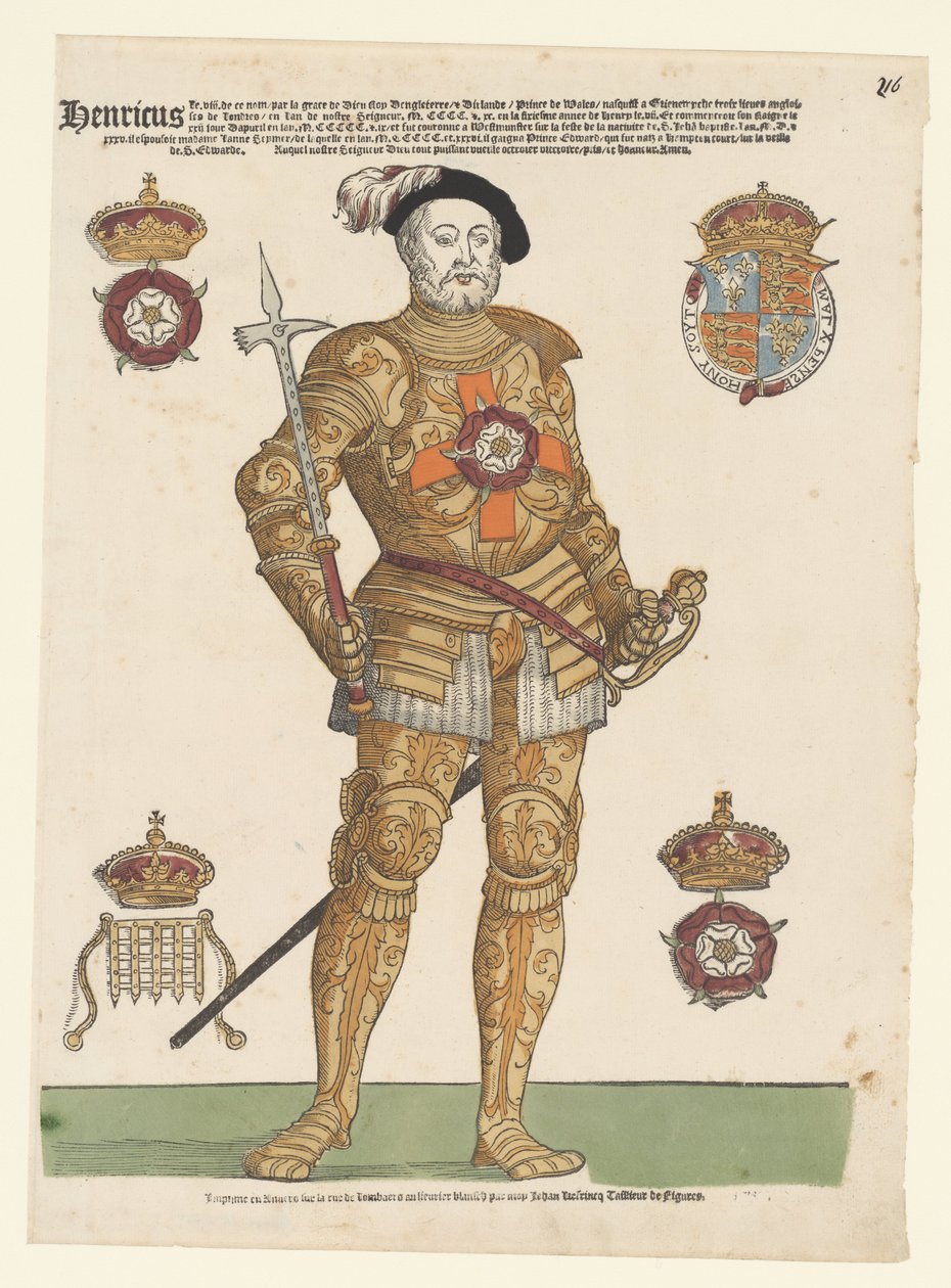 Portrett av Henry VIII av England av Cornelis Anthonisz. (manner of)