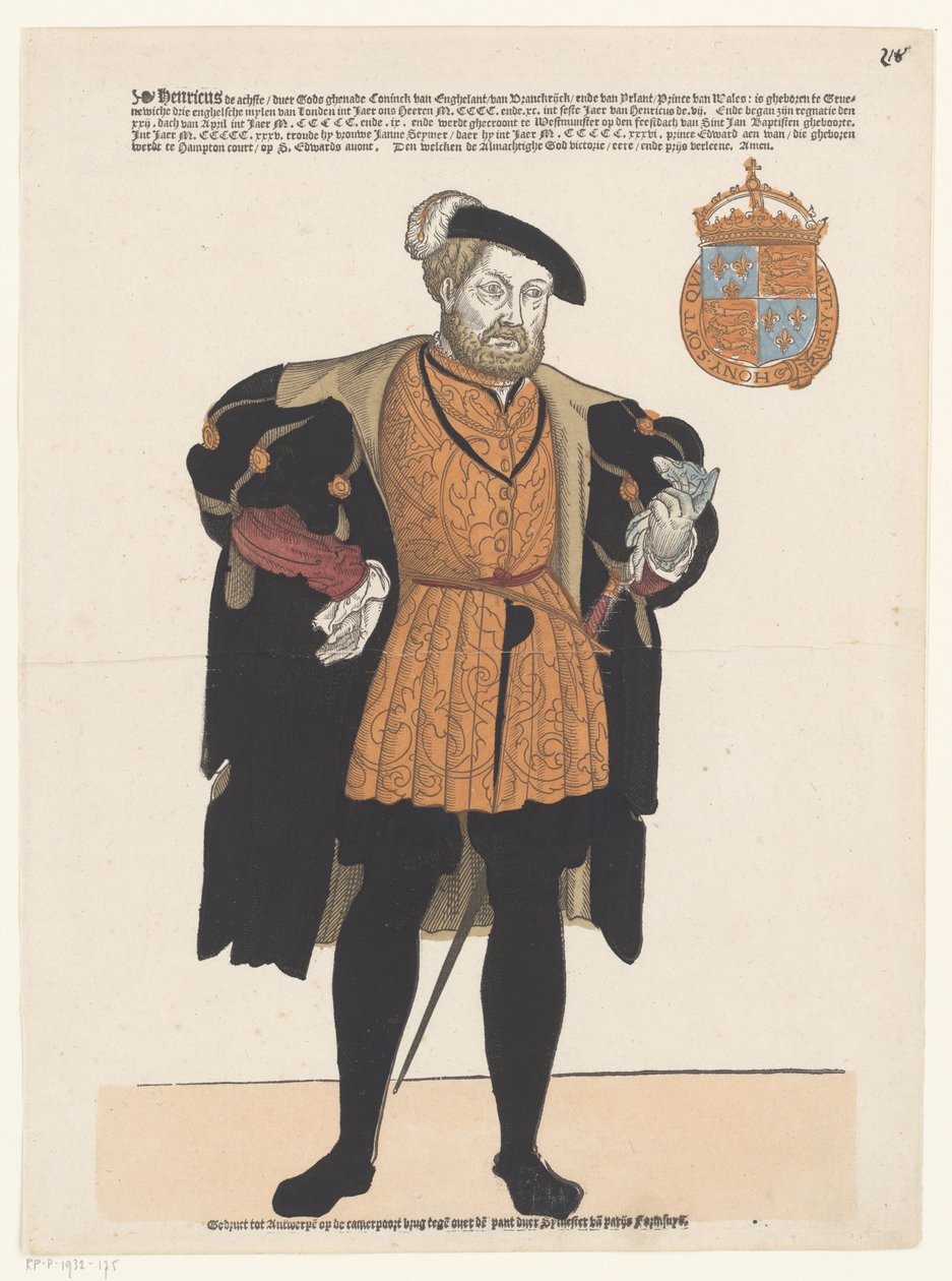 Portrett av Henry VIII av England av Cornelis Anthonisz. (manner of)