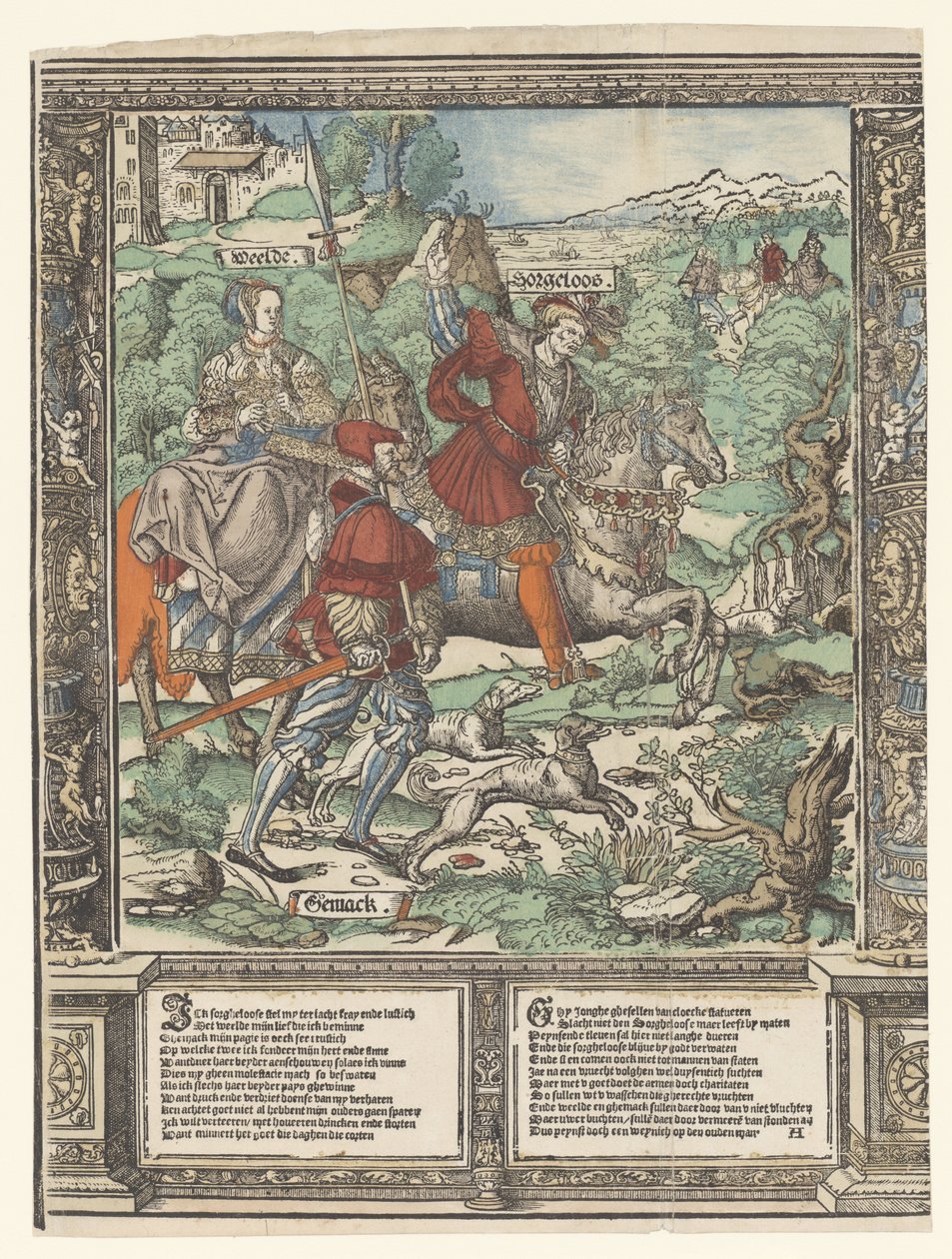 Jakten The Story of Sorgheloos (serietittel) av Cornelis Anthonisz.