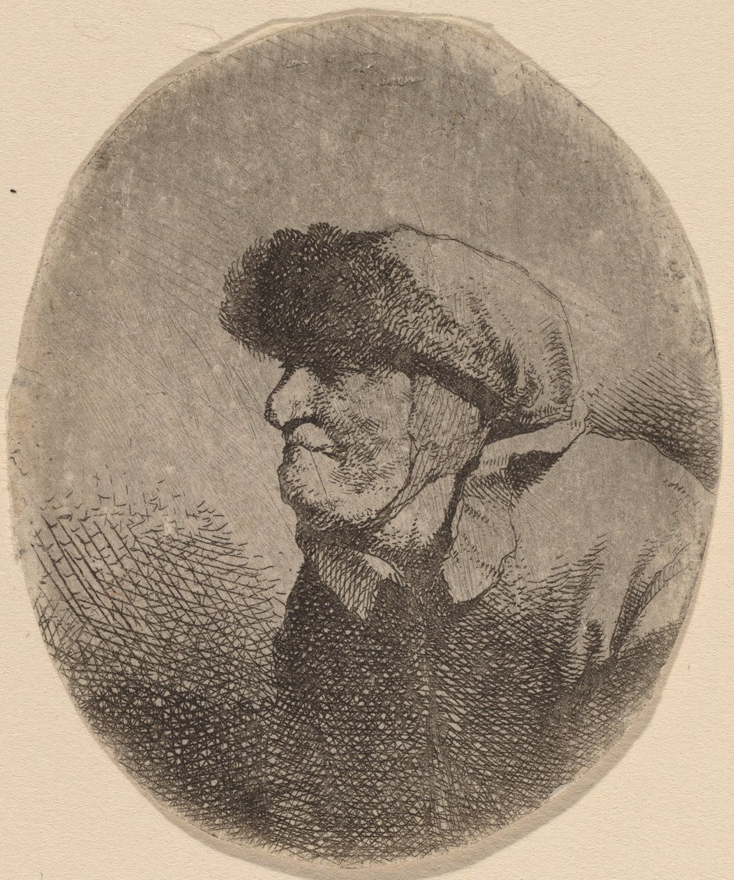 Byste av en gammel kvinne av Cornelis Pietersz Bega