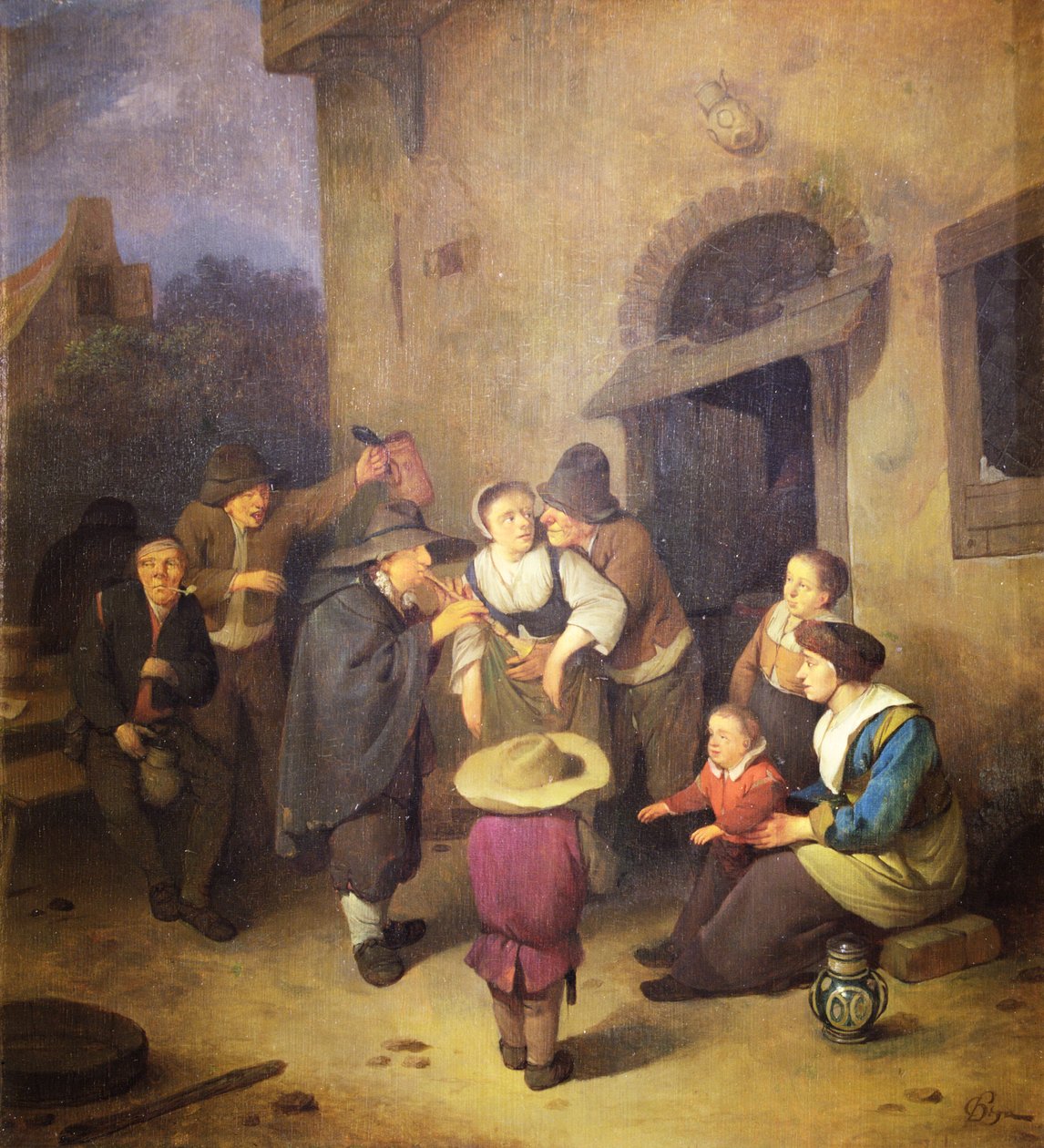 Gatemusikere (olje på panel) av Cornelis Pietersz Bega