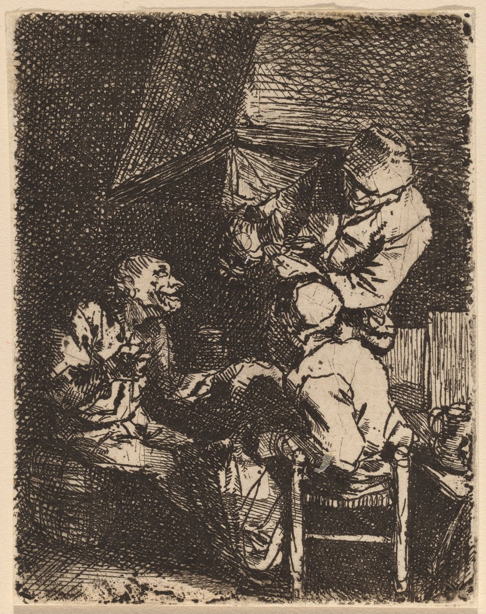 Gruppen ved peisen av Cornelis Pietersz Bega