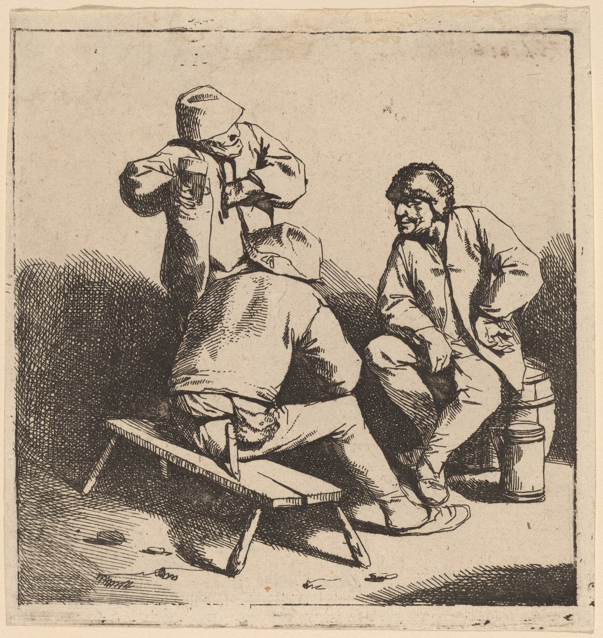 De tre drikkerne av Cornelis Pietersz Bega