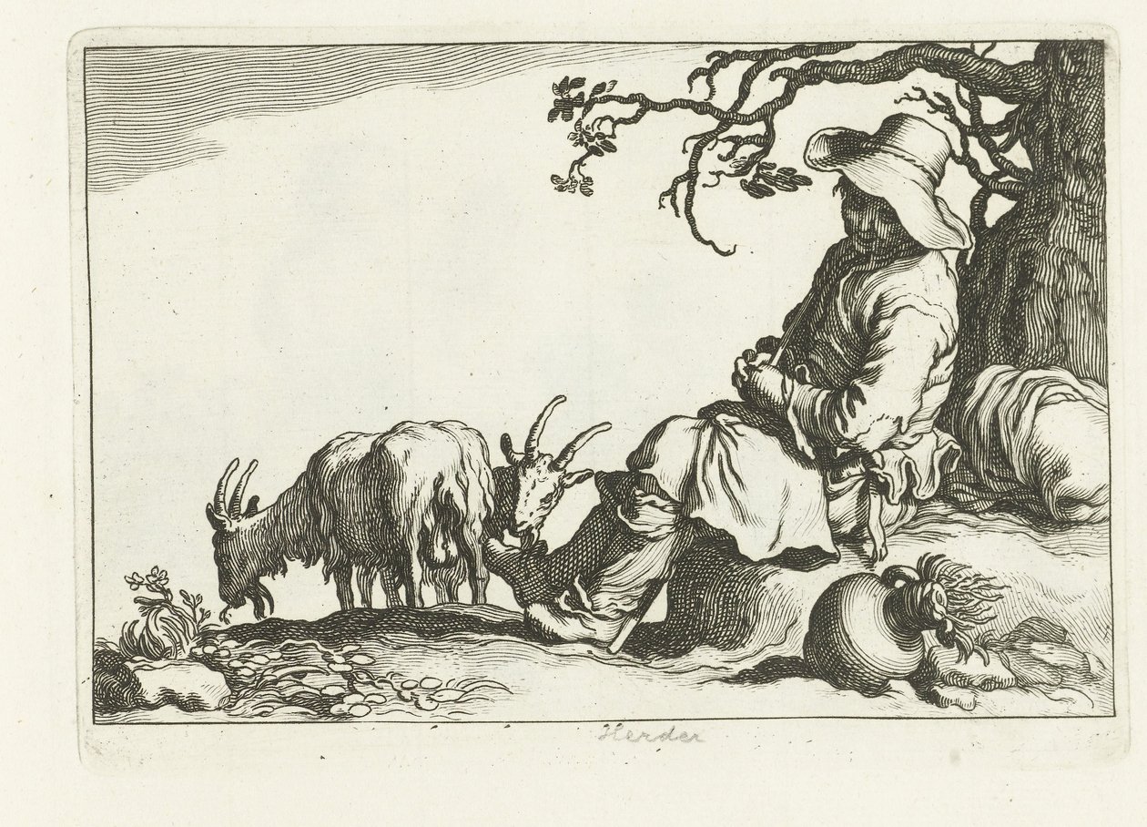 geitegjeter 16 trykk fra forskjellige serier av Cornelis og Frederik Bloemaert (serietittel) av Cornelis Bloemaert (II)