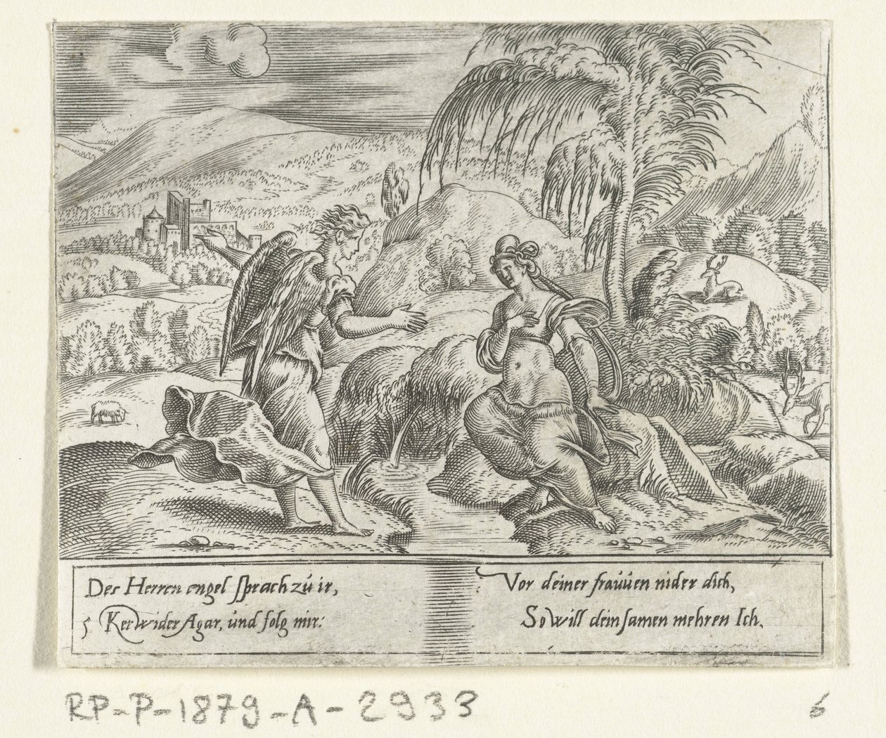 En engel tar Hagar tilbake The Life of Abraham (serietittel) av Cornelis Bos