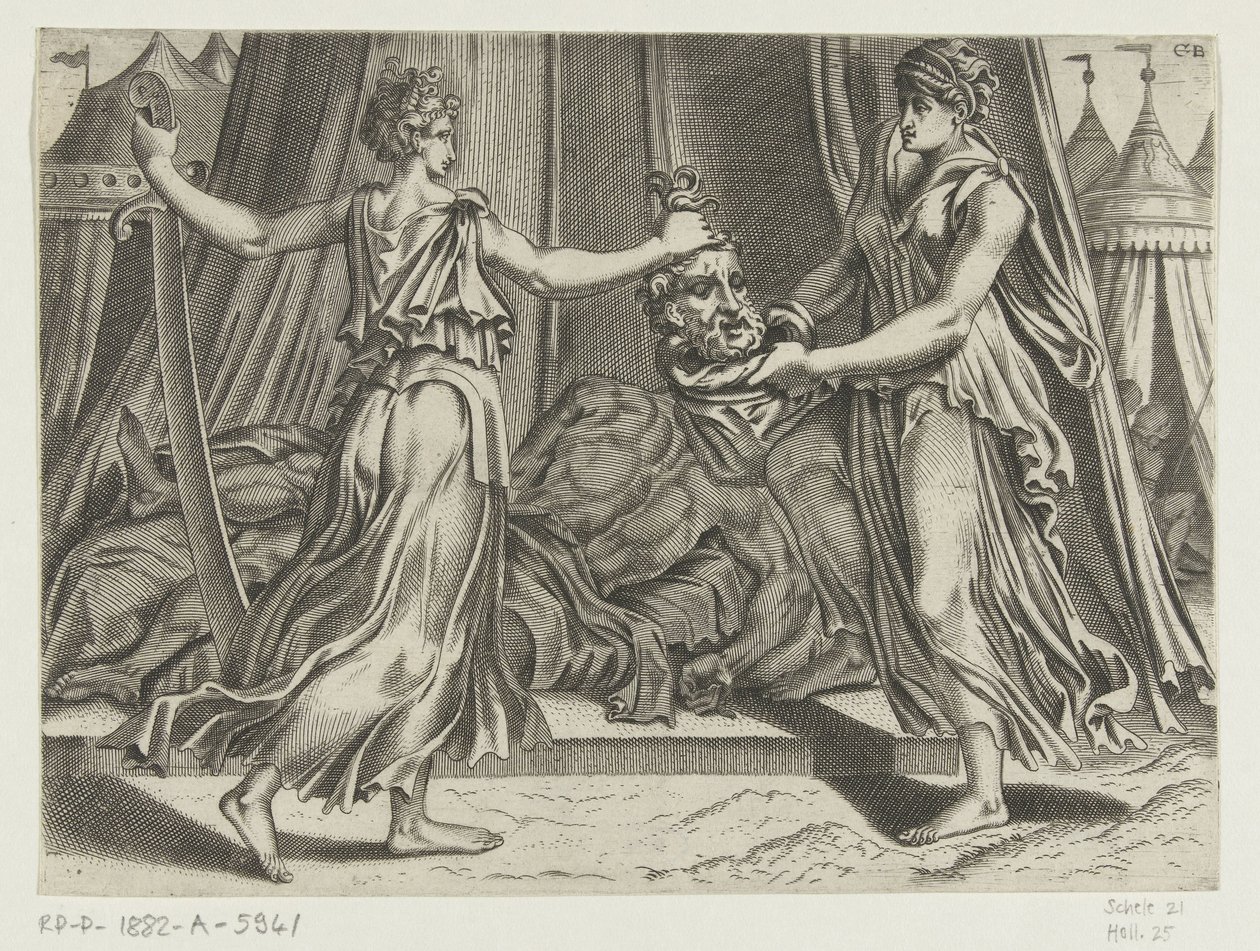 Judith med hodet til Holofernes av Cornelis Bos