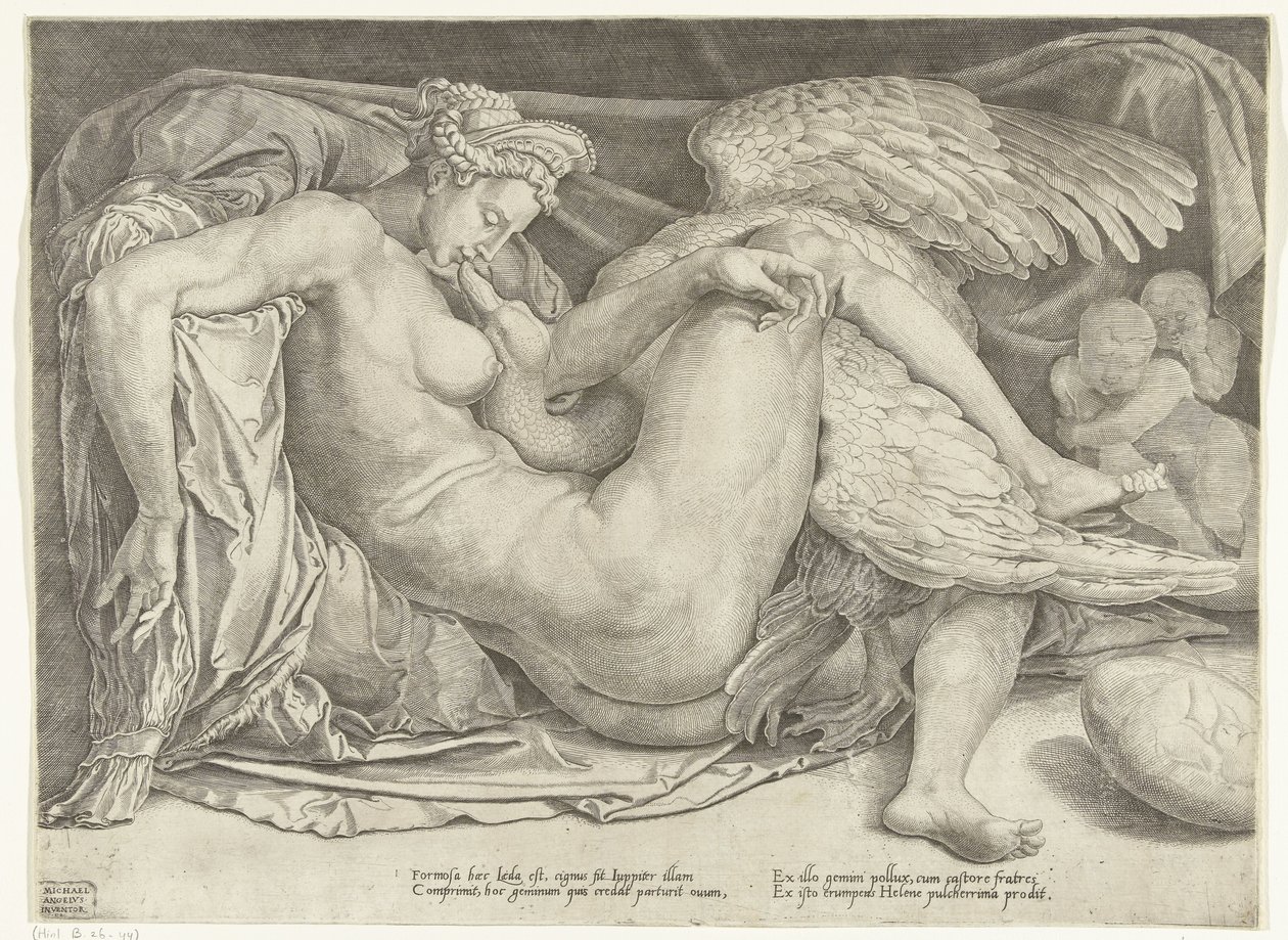 Leda og svanen av Cornelis Bos