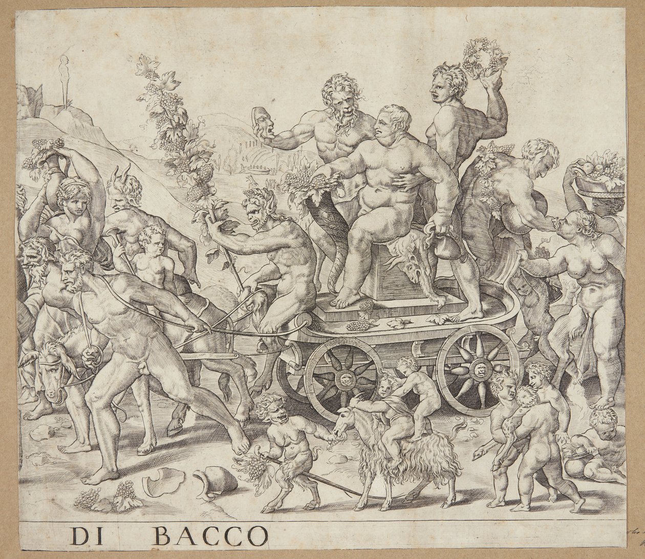 Bacchus triumf av Cornelis Bos
