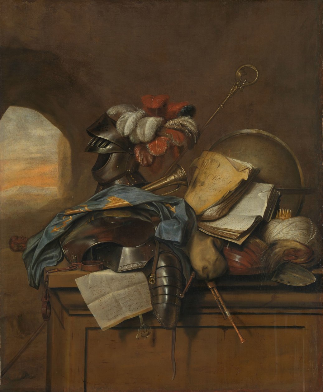 Vanitas stilleben av Cornelis Brisé