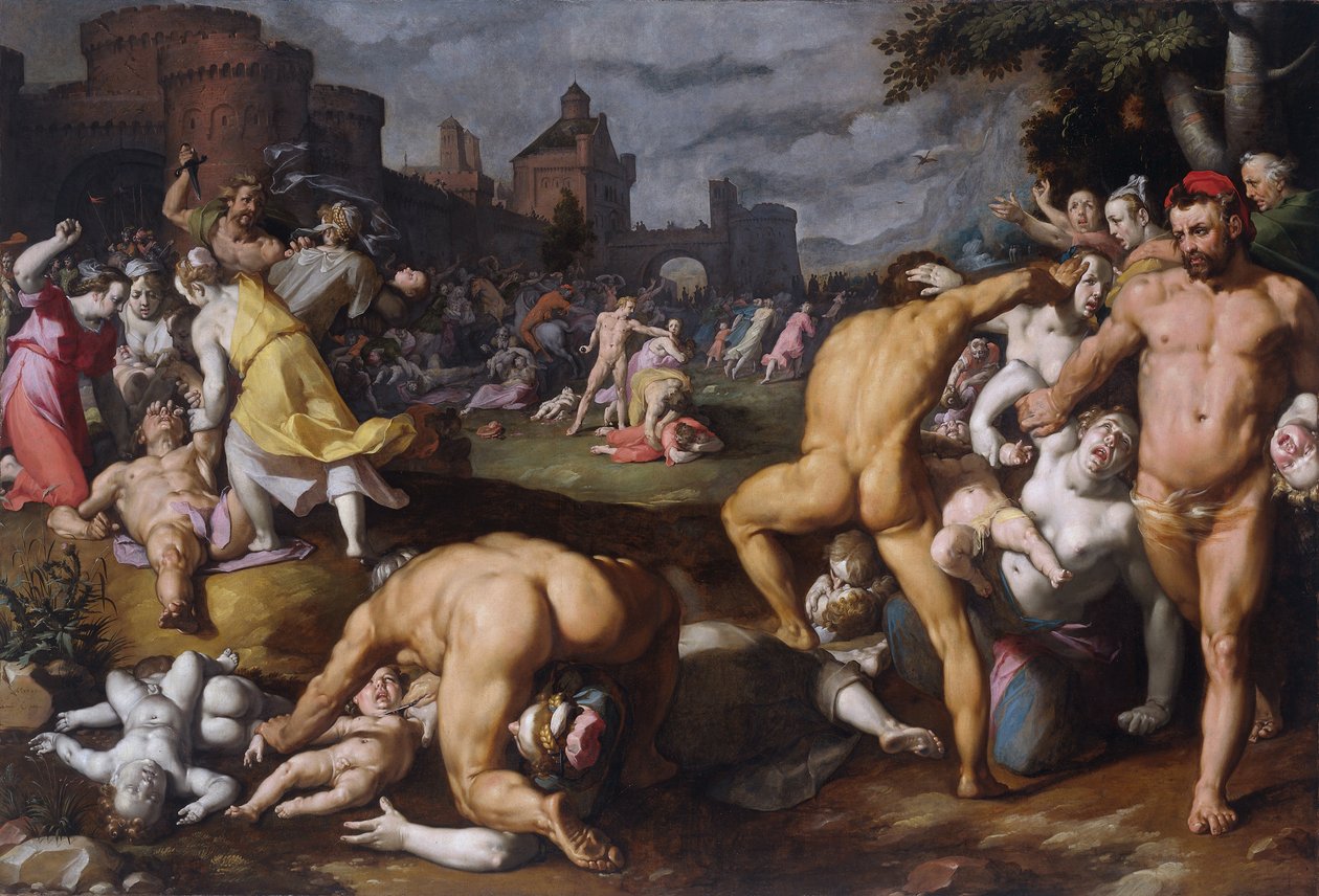 The Massacre of the Innocents, 1590 av Cornelis Cornelisz. Haarlem van