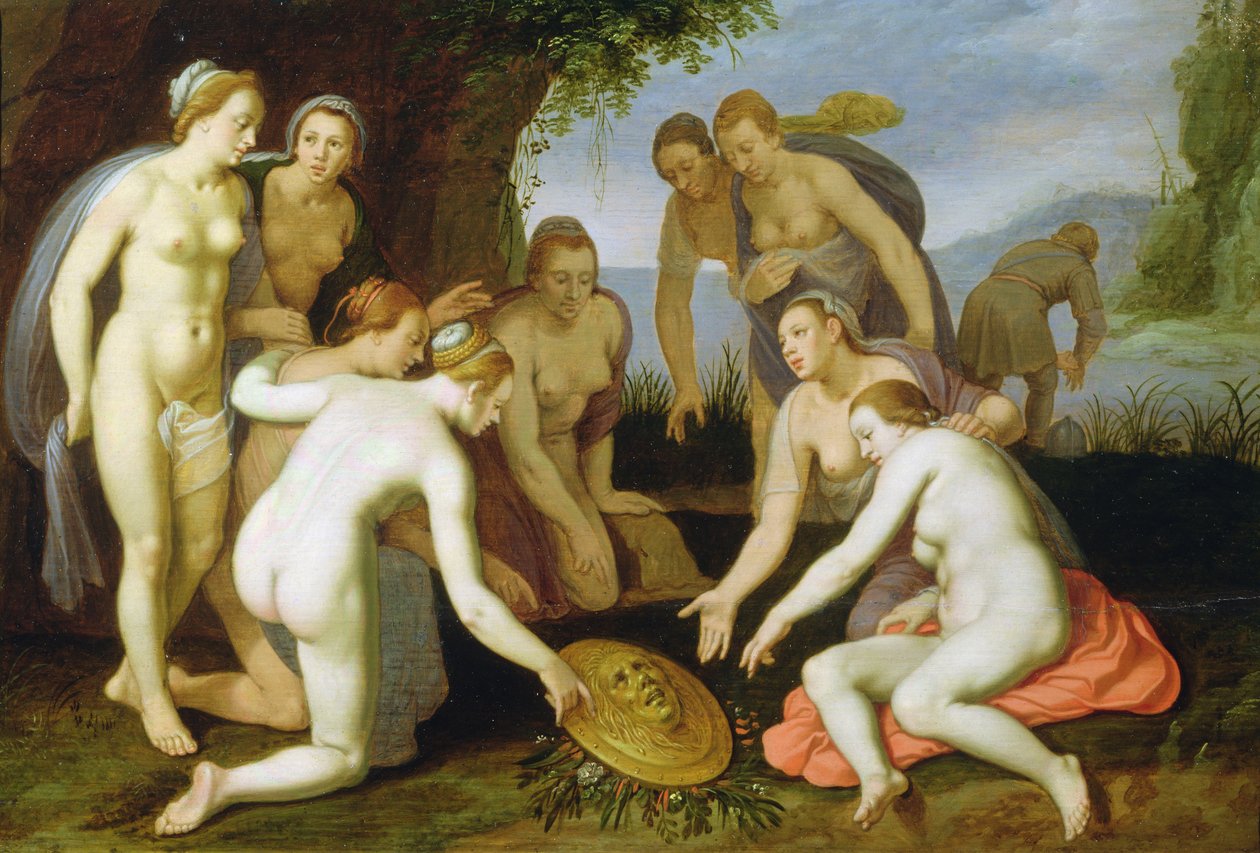 En scene fra legenden om Perseus og Andromeda av Cornelis Cornelisz van Haarlem