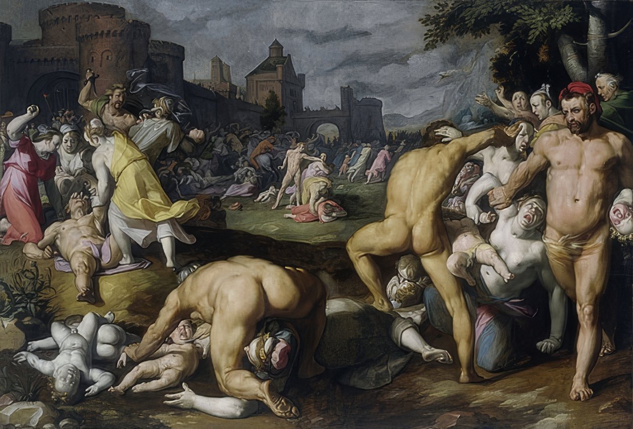 Barnemordet i Betlehem. 1590 av Cornelis Cornelisz. van Haarlem