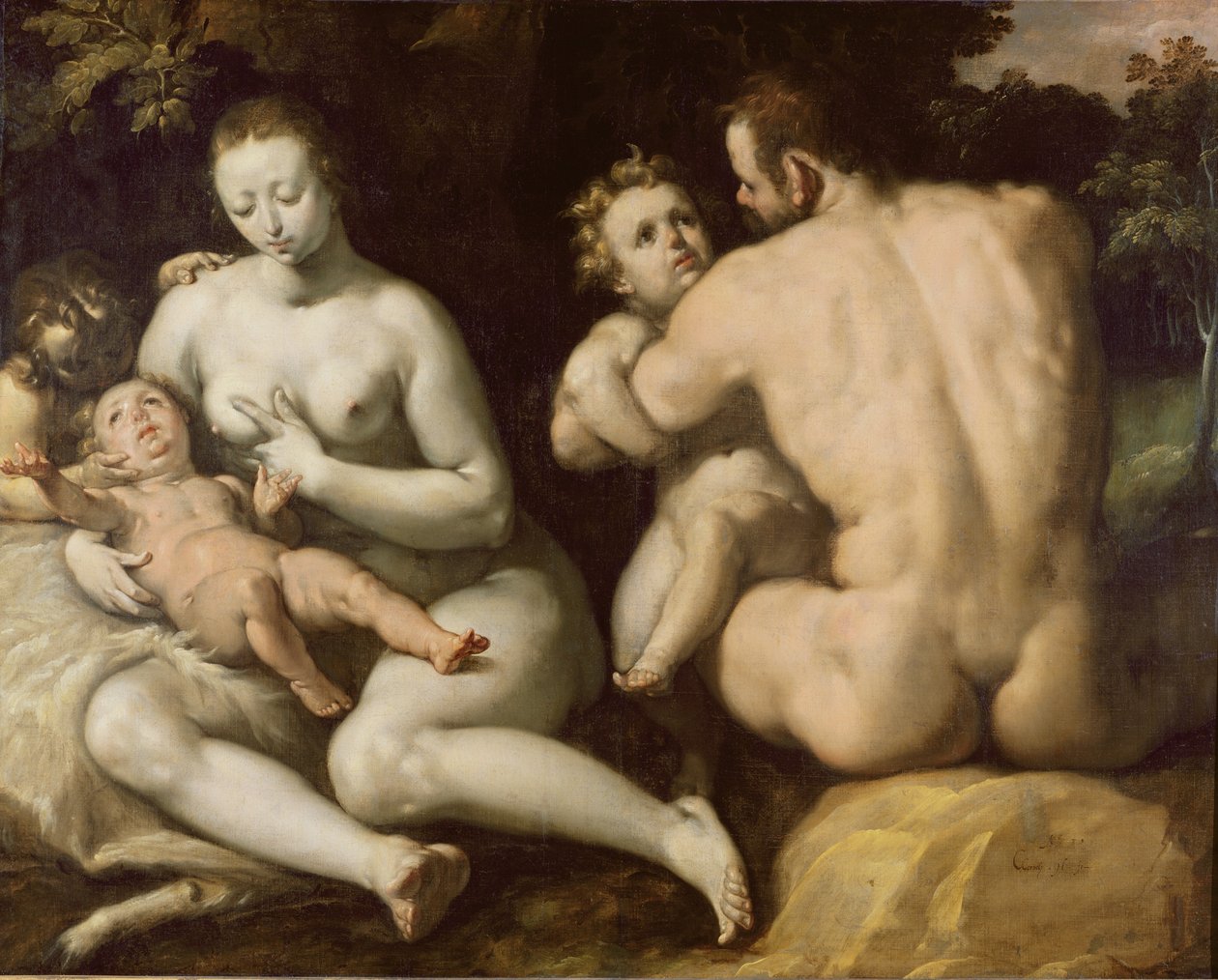 Noahs familie av Cornelis Cornelisz van Haarlem