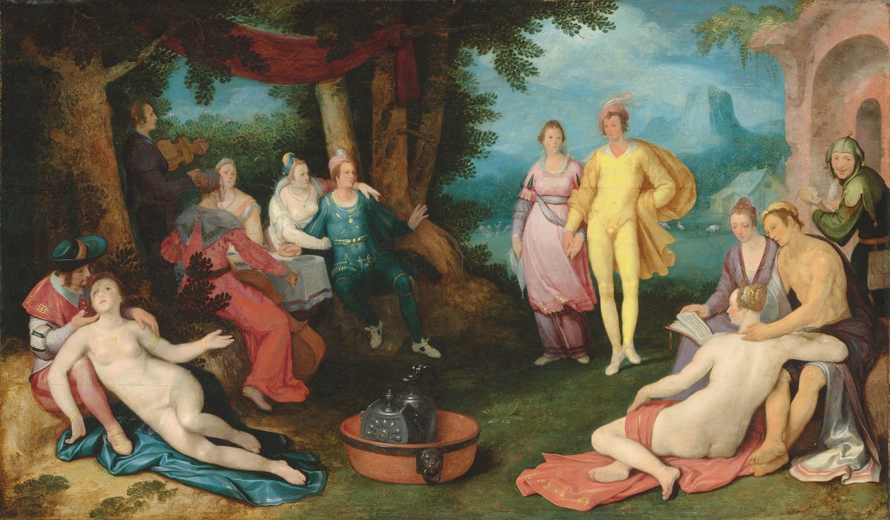 Den fortapte sønn blant skjøgene (olje på lerret) av Cornelis Cornelisz. van Haarlem
