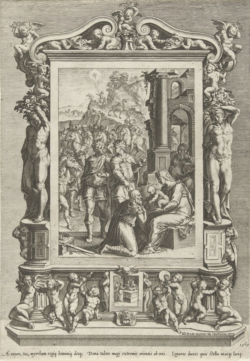 Tilbedelse av kongene av Cornelis Cort