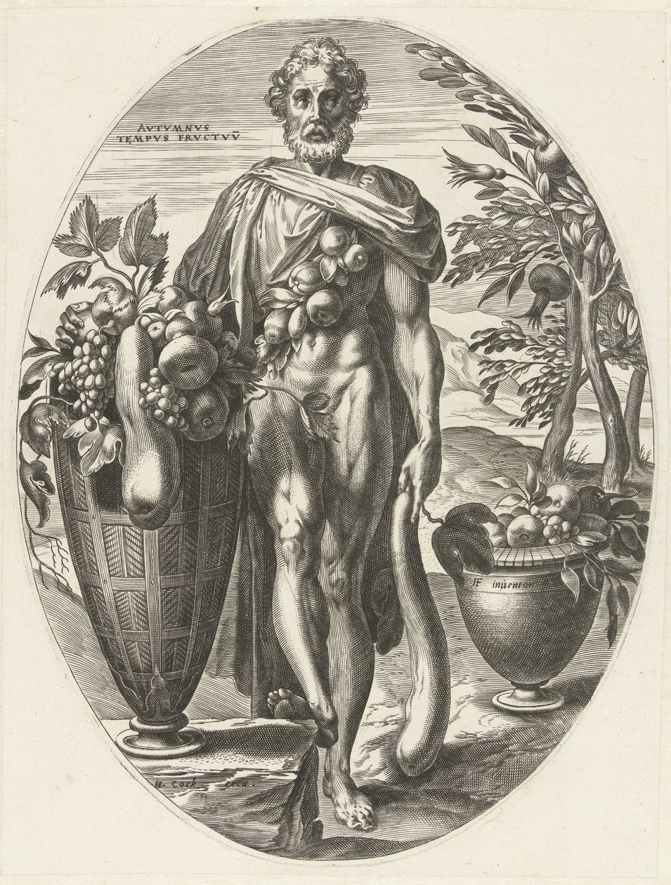 høst Gods of Agriculture (serietittel) av Cornelis Cort