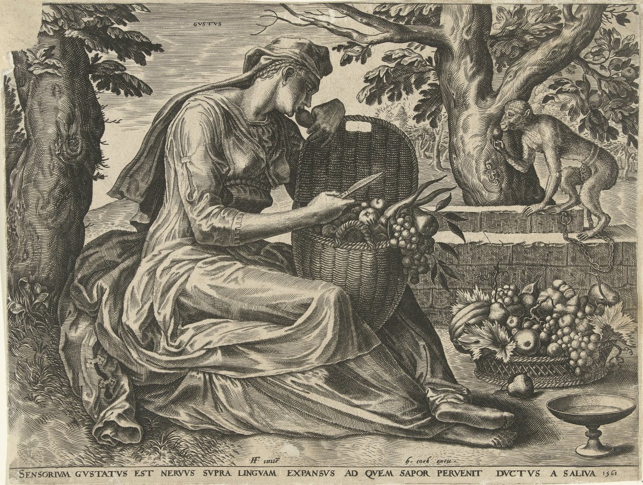 Smaken (Gustus) The Five Senses (serietittel) av Cornelis Cort