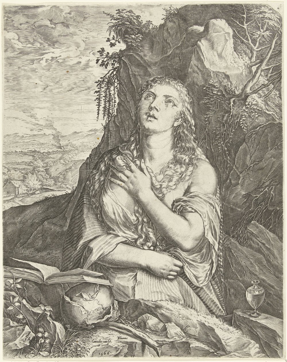 Av boetvaardige Maria Magdalena av Cornelis Cort
