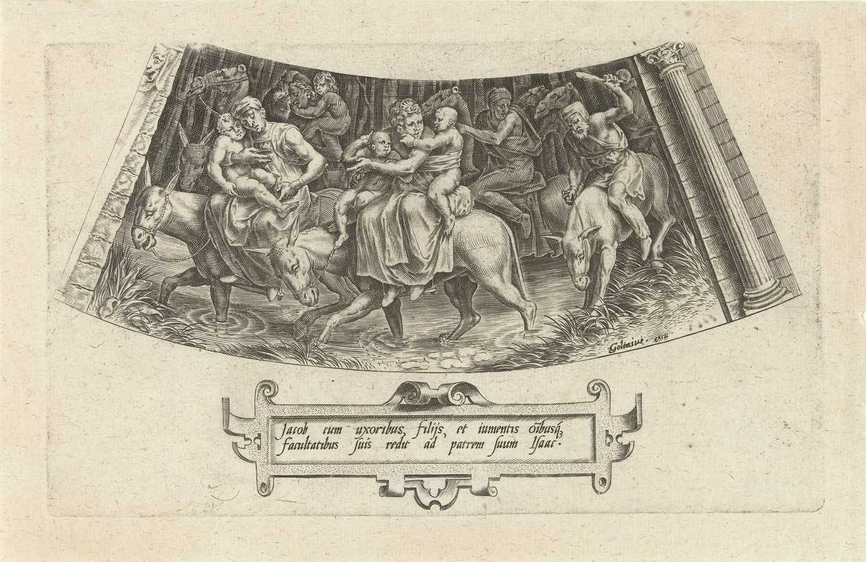 Jakobs retur til Kanaan The History of Jacob (serietittel) av Cornelis Cort