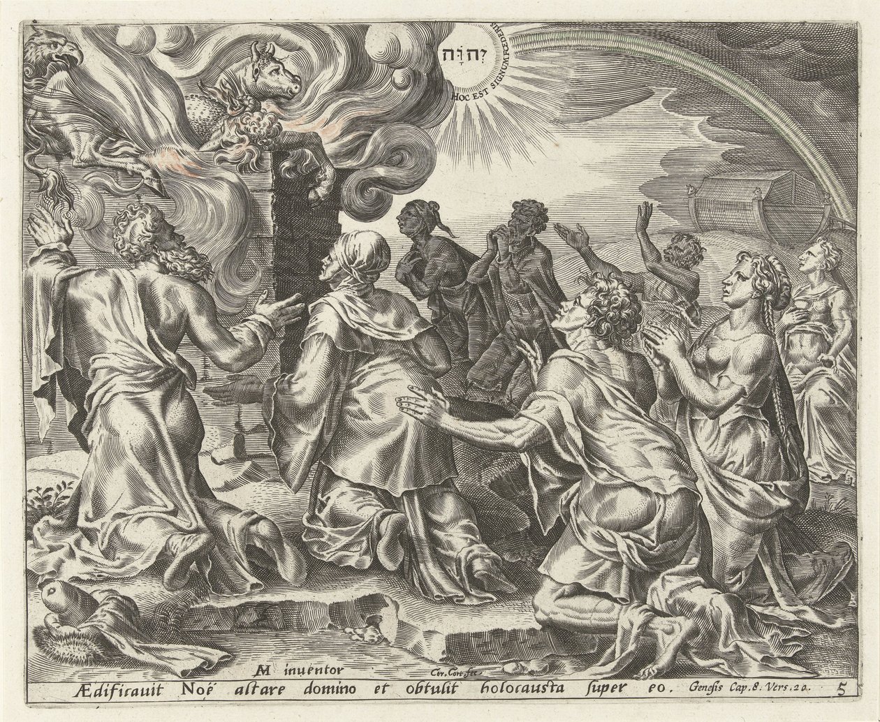 Noahs offer History of Noah (serietittel) av Cornelis Cort