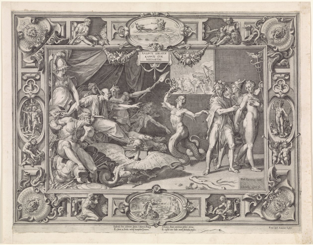 Laster van Apelles av Cornelis Cort