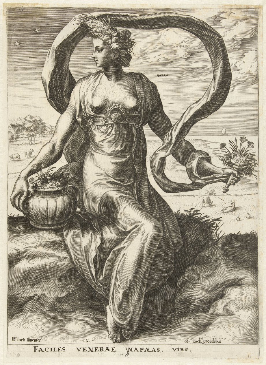 Napaea Gudinner og nymfer (serietittel) av Cornelis Cort