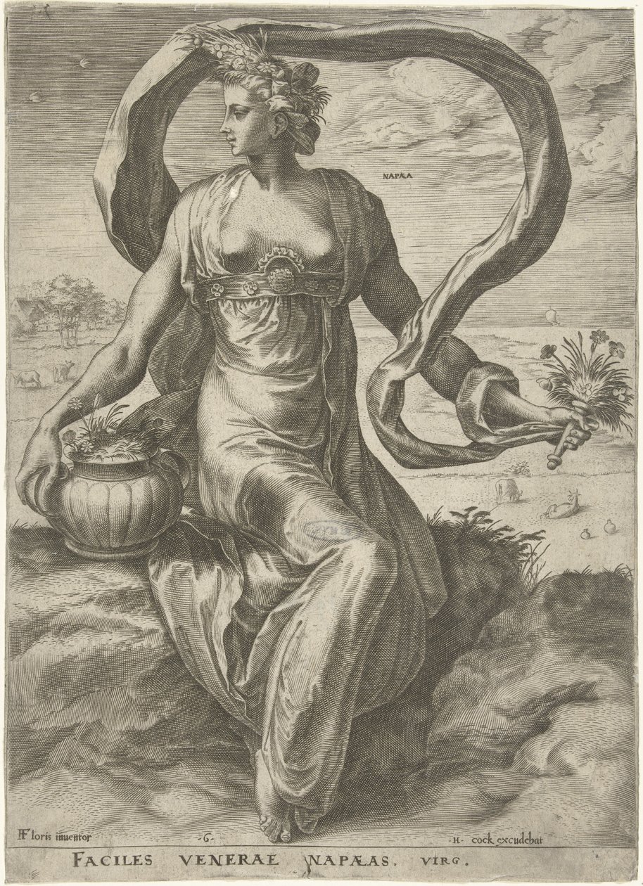 Napaea Gudinner og nymfer (serietittel) av Cornelis Cort